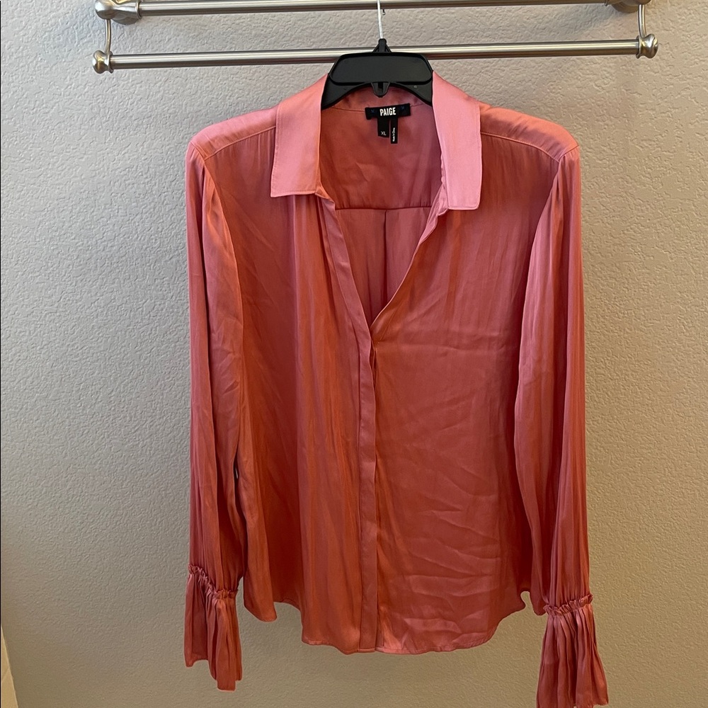 Paige Abriana Satin Blouse - Picture 3 of 6